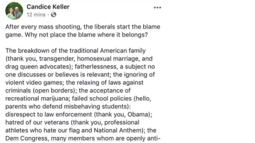 Keller, post, shootings