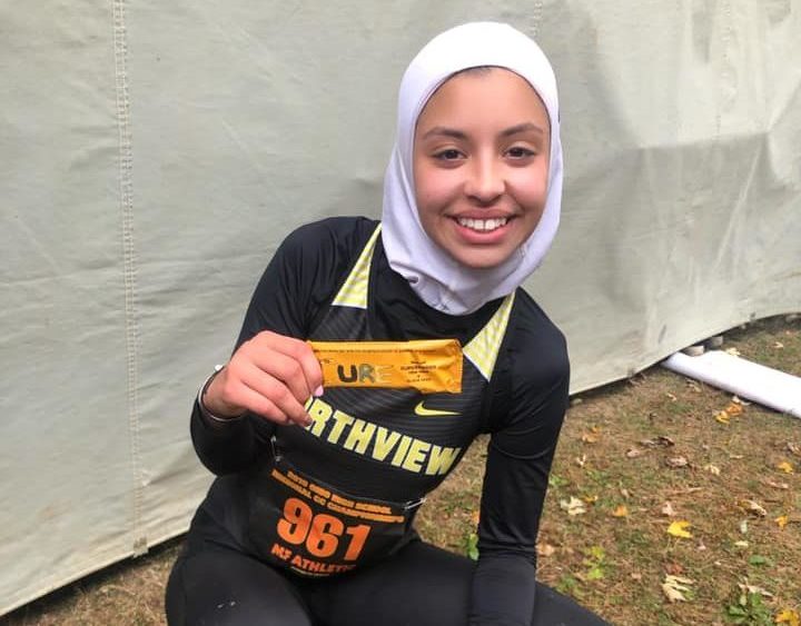 News Muslim-American Muslim hijab Noor Abukaram cross country race track disqualification OHSAA Sylvania Northview High School runner
