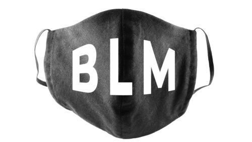Black Lives Matter face mask for preventing spread of COVID-19
