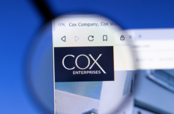 Cox Enterprises logo on computer screen.