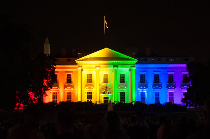 White House in LGBTQ colors