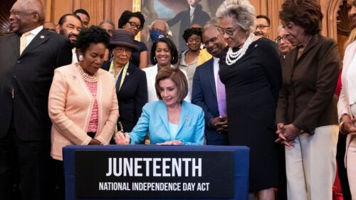 Juneteenth National Independence Day Act bill signing