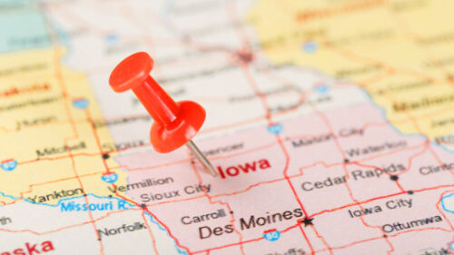 map of Iowa