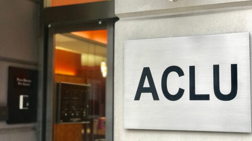 ACLU office plaque