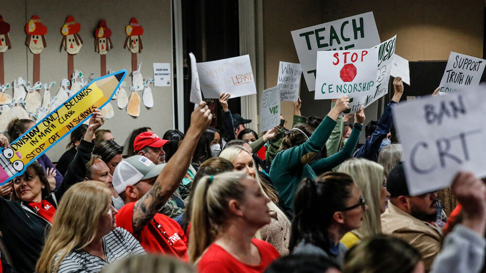 Parents protest over Critical Race Theory education in schools