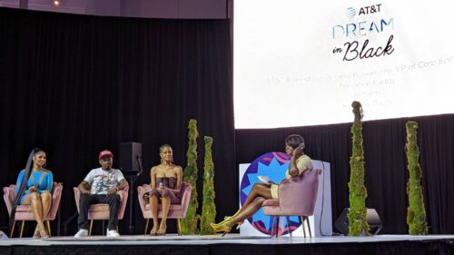 A photo of AT&T's Dream in Black panel at Essence Festival in New Orleans.